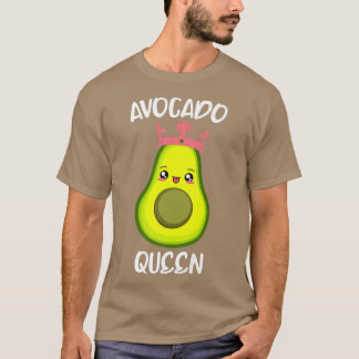 T-shirt Femme Avocado Love Vegan Vegetarian Queen Fleita