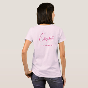 T-shirt Femme Bachelorette Bridesmaid double face