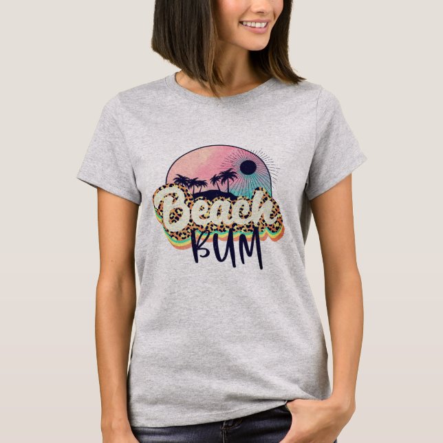 T-Shirt Femme Beach Bum (Devant)
