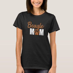 T-shirt Femme Beagle Maman Pawprint