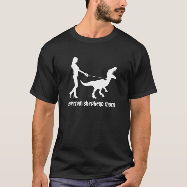 T-shirt Femme berger allemand Maman Raptor Edition (Devant)