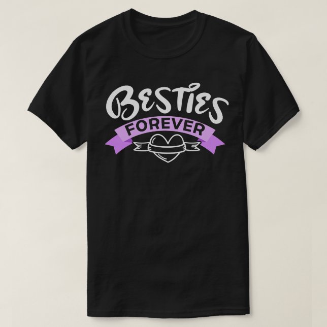 T-shirt Femme Besties Forever BFF meilleure amitié (Design devant)