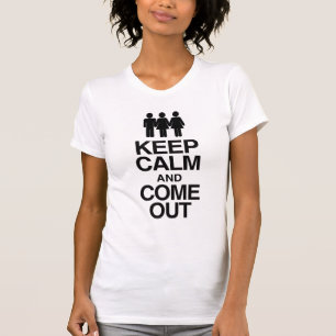 T-shirt Femme bisexuelle sortant du placard - Gardez votre