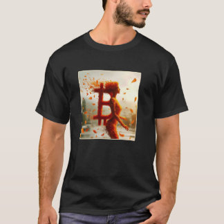 T-shirt Femme Bitcoin Feminine Feminine Femme Plutôt Subti
