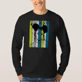 T-shirt Femme Black Melanin Princesse Femme Queen Afro Puf
