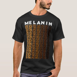 T-shirt Femme Black Pride Melanin, Léopard Plaid Black Hi
