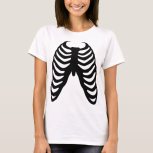 T-shirt femme blanche avec imprimé poitrine
