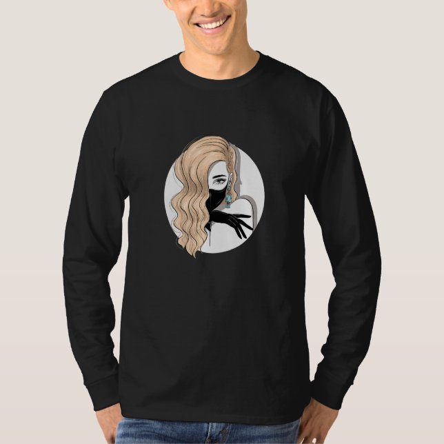 T-shirt Femme Blonde Feminist Femme Belle Blondie Hai (Devant)