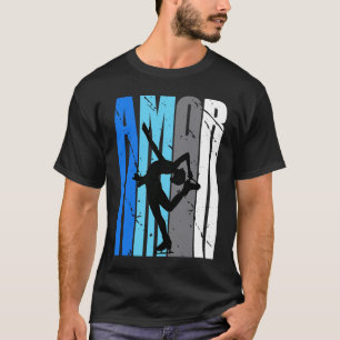 T-shirt Femme Blue Amor Patinage de glace saison Fan Girl 