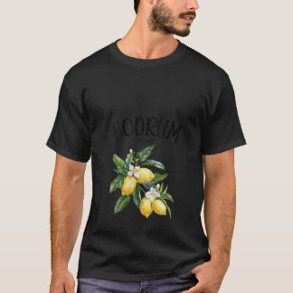T-shirt Femme Bodrum Lemon Art Turc Fruit Lover Turquie