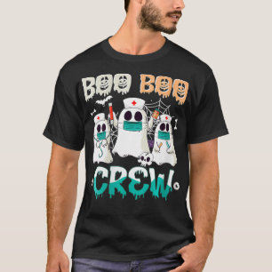 T-shirt Femme Boo Boo Boo Crew Nurse Halloween Ghost Costu