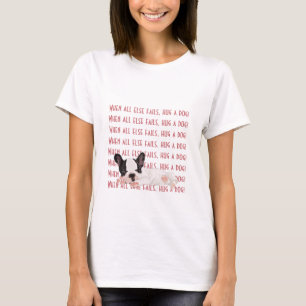 T-shirt femme Boston Terrier Hug a Dog!