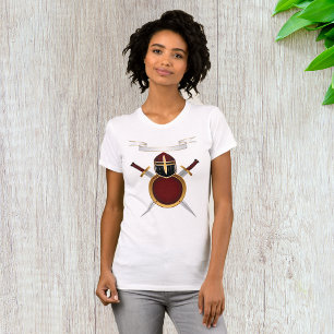 T-shirt femme boucliers et épées