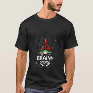 T-shirt Femme Brainé Gnome Buffalo Plaid Matching Family