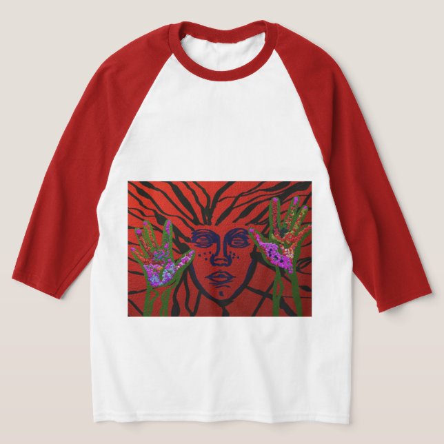 T-shirt Femme brisant un mur (Poser)