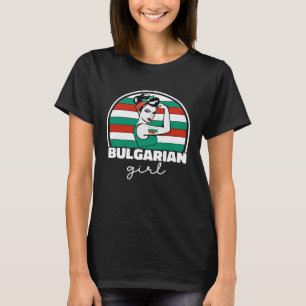 T-shirt Femme bulgare forte Bulgarie Drapeau Pride Bu