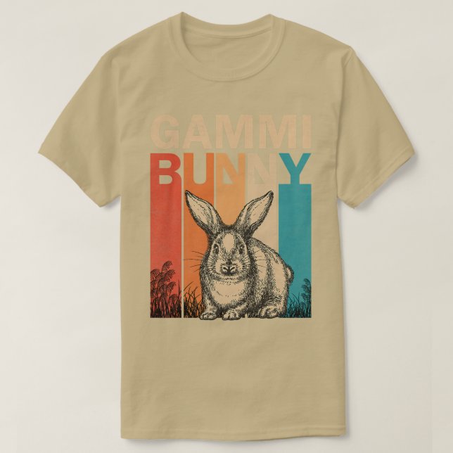 T-shirt Femme Bunny Graphisme Famille Correspondant Retro  (Design devant)