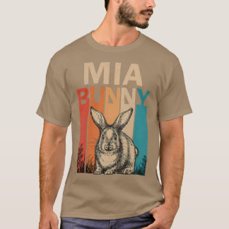 T-shirt Femme Bunny Graphisme Famille Retro Mia Eas