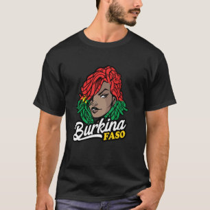 T-shirt Femme Burkinabé aux dreadlocks fierté Burkinabé
