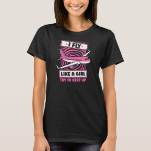 T-shirt Femme Cabine équipage Stewardess Steward Flight At