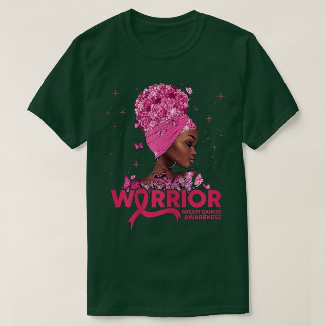 T-shirt Femme Cancer du sein Guerrier du Ruban rose Ca du  (Design devant)