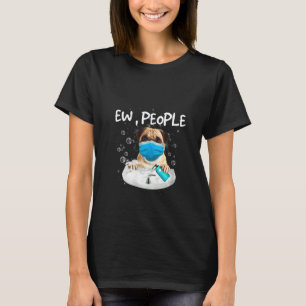 T-shirt Femme Carlin Ew Personnes Chien Laver Les Mains Po