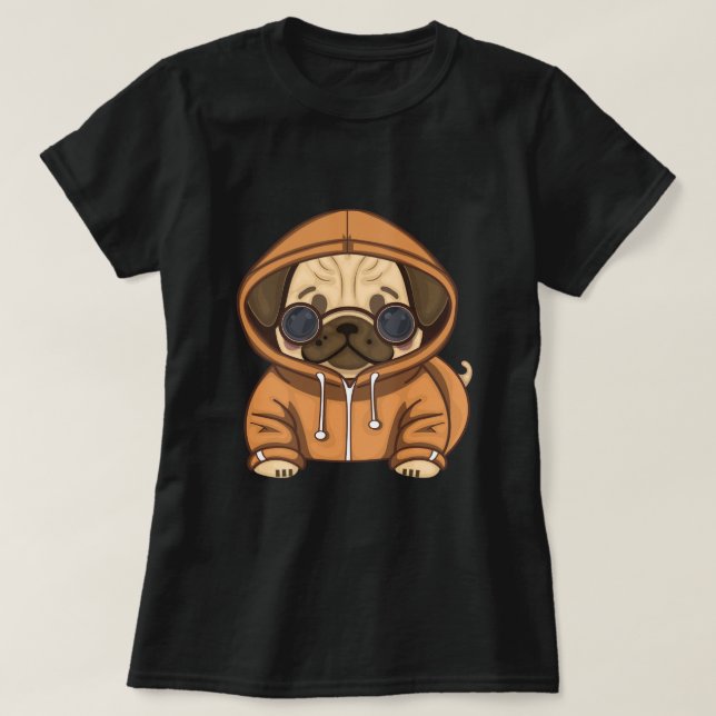 T-shirt femme carlin Life (Design devant)