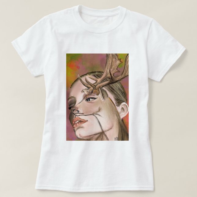 T-Shirt Femme Cerf (Design devant)