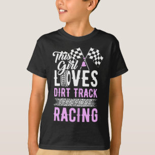 T-shirt Femme Cette Fille Aime Dirt Track Racing Voiture C