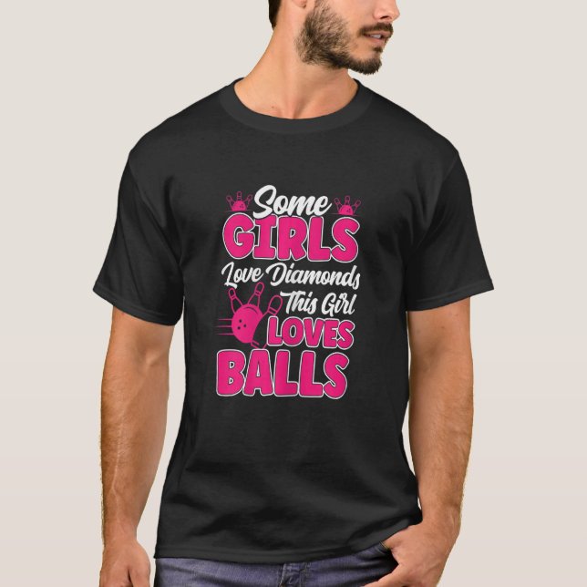 T-shirt Femme cette fille aime les boules Bowling bowle fe (Devant)