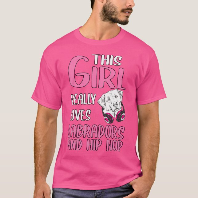 T-shirt Femme Cette Fille Aime Vraiment Les Labradors Et H (Devant)