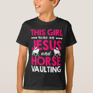 T-shirt Femme Cette Fille Coule Sur Jésus Et Cheval Vaulte