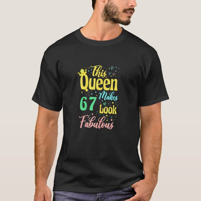 T-shirt Femme Cette Reine Fait 67ème Apparence Fabuleuse B (Devant)