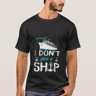 T-shirt Femme Cette semaine Je ne donne pas de bateau Croi