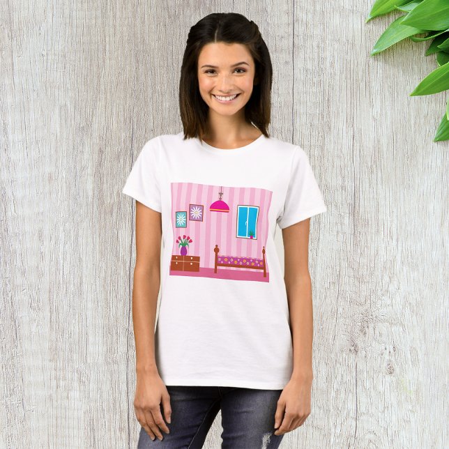 T-shirt femme chambre rose (Créateur téléchargé)
