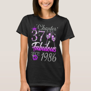 T-shirt Femme Chapitre 37 Fabuleux depuis 1986 37e anniver