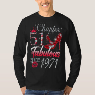 T-shirt Femme Chapitre 51 Fabuleux depuis 1971 51e anniver