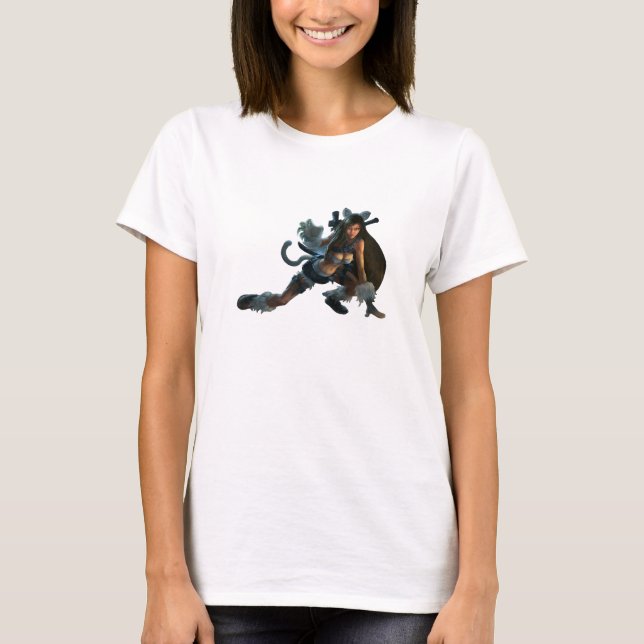 T-shirt femme chat (Devant)