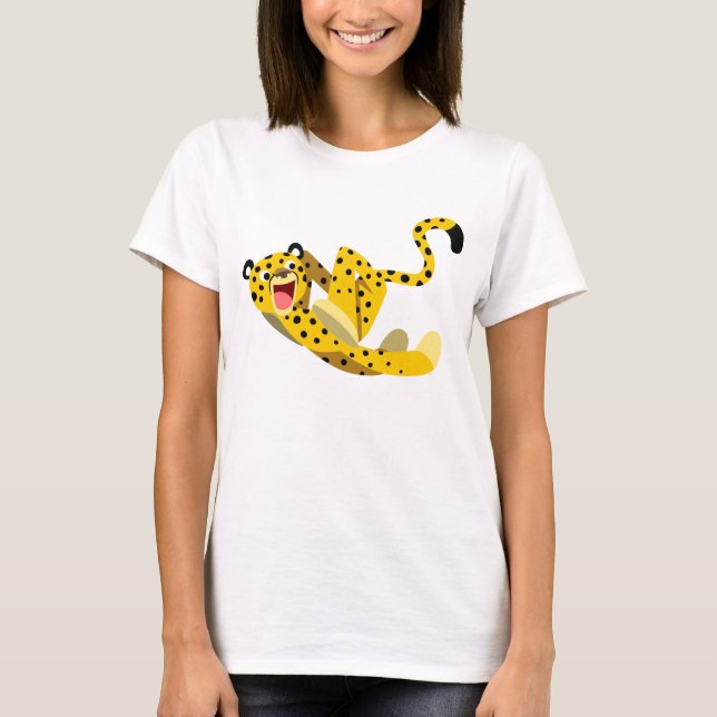 T-shirt femme Cheetah jote en caricature (Devant)
