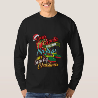 T-shirt Femme Chère Père Noël Il Suffit De Tournes Et Une