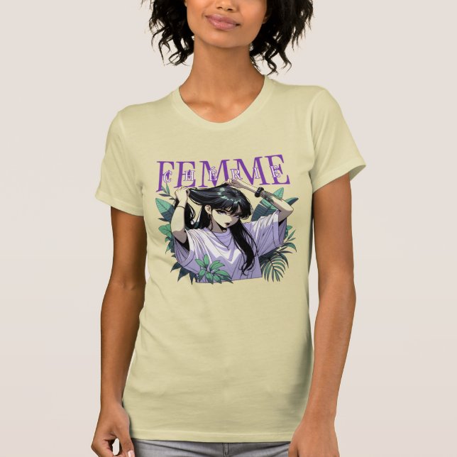 T-shirt Femme Cherie (Devant)
