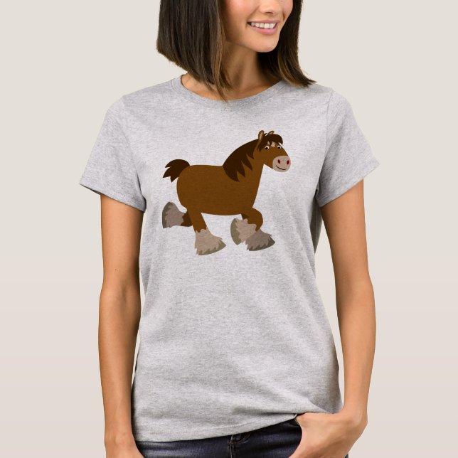 T-shirt femme Cheval de Shire (Devant)