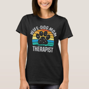 T-shirt Femme Chien Maman Thérapeutique Drôle Chien Amoure