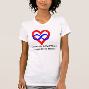 T-shirt Femme cisgendered pansexual de Polyamorous