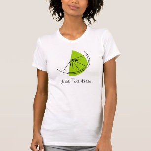 T-shirt Femme Citrus Lime 'Your Text'