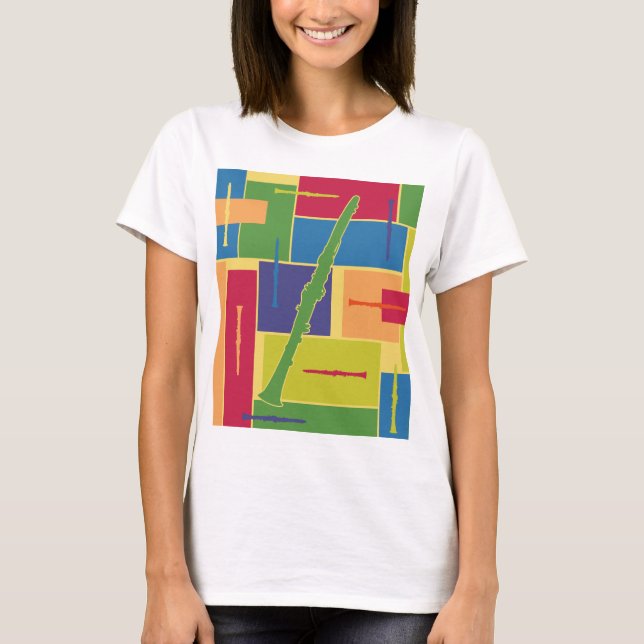 T-shirt femme Clarinette Colorblocks (Devant)