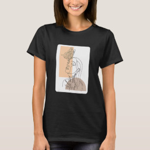 T-shirt Femme classe Envelopper la tête africaine Black Pr