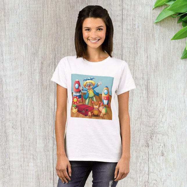 T-shirt Femme Clown Et Jouets (Créateur téléchargé)