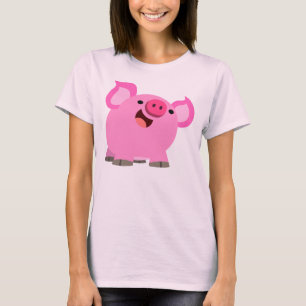 T-shirt femme cochon joli à rire