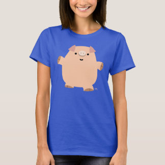 T-shirt femme cochon joli caricature